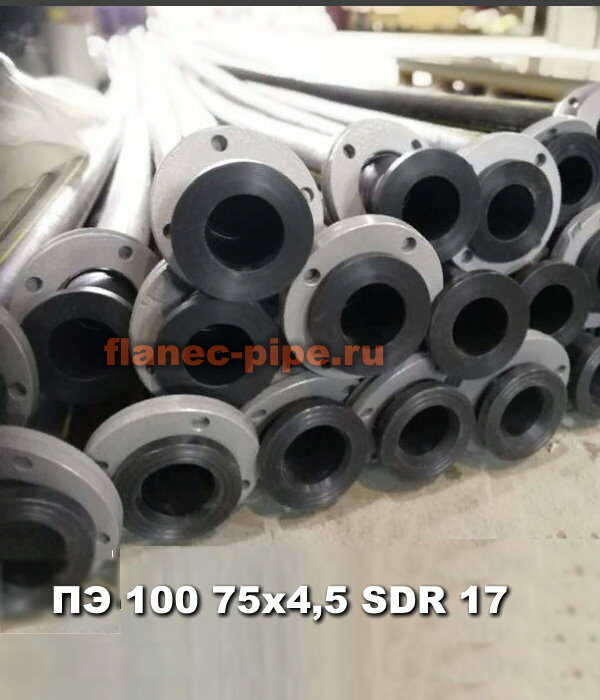 Труба ПЭ 100 75x4,5 мм SDR 17 в Санкт-Петербурге